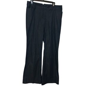 LOFT Julie Flare Trouser pants dark blue size 14